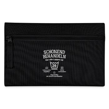 26. Geburtstag Schonend Behandeln Alte Lappen 26 - Federtasche - Schwarz - Vorne