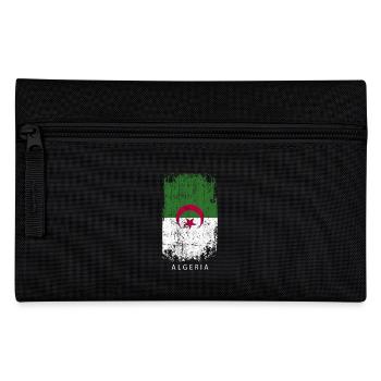 Souvenir with the country flag of Algeria - Pencil Case - black - Front