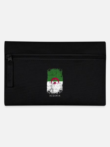 Souvenir avec le drapeau du pays de l’Algérie - Trousse - noir