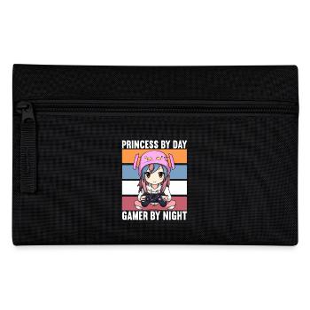 Gaming Konsole PC Zockerin Mädchen Gamer Girl - Federtasche - Schwarz - Vorne