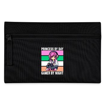 Gaming Konsole PC Zockerin Mädchen Gamer Girl - Federtasche - Schwarz - Vorne