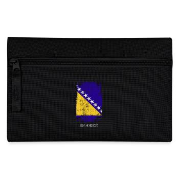 Souvenir avec le drapeau du pays de Bosnie et - Trousse - noir - Devant