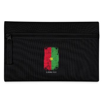 Souvenir with the country flag of Burkina Faso - Pencil Case - black - Front