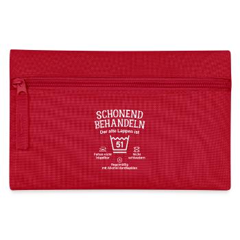 51. Geburtstag Schonend Behandeln Alte Lappen 51 - Federtasche - Rot - Vorne