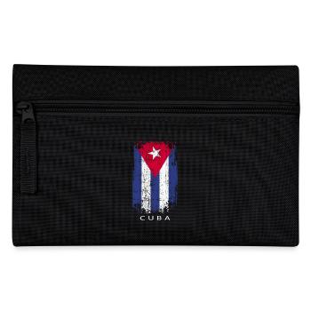 Souvenir avec le drapeau du pays de Cuba - Trousse - noir - Devant