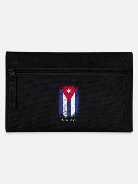 Souvenir Mit Der Landflagge Von Cuba - Federtasche - Schwarz