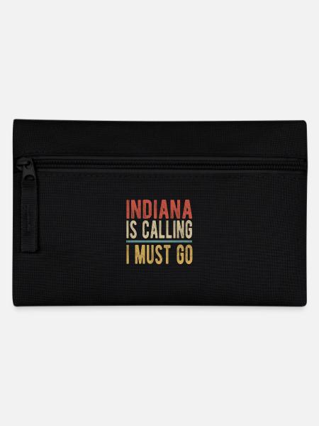 Indiana Ruft Ich Muss Gehen - Federtasche - Schwarz