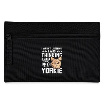 Je pensais à mon yorkie - Trousse - noir - Devant