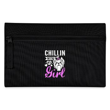 Chillin avec ma Yorkie Girl - Trousse - noir - Devant