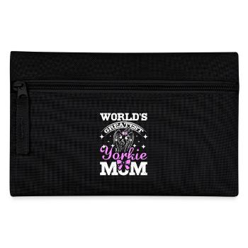 World's greatest yorkie mom - Pencil Case - black - Front