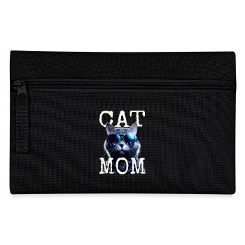 Cat Mom Cats Mom Cat Mother Mother's Day Cat - Pencil Case - black - Front