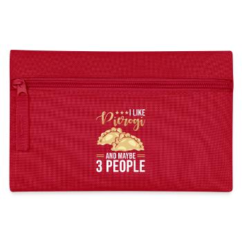 Pierogi dumplings - Pencil Case - red - Front