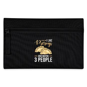 Pierogi dumplings - Pencil Case - black - Front