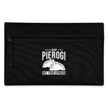 Pierogi dumplings - Pencil Case - black - Front