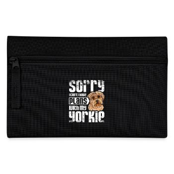 Sorry I can't I have plans with my yorkie - Federtasche - Schwarz - Vorne