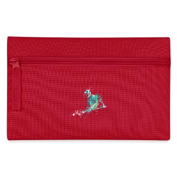 Cool splash pool billiards player - Pencil Case - red - Front