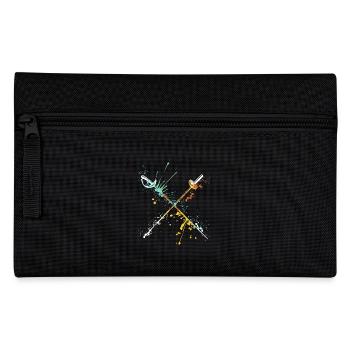 Splash fencing design for sword fencer - Pencil Case - black - Front