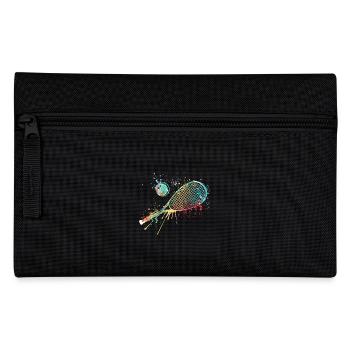 Splash art Squash sports for squash racket - Pencil Case - black - Front