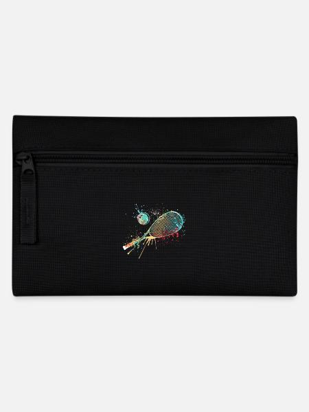 Splash art Squash sports for squash racket - Federtasche - Schwarz