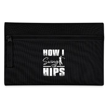 Golf How I swing my hips design for golfers - Federtasche - Schwarz - Vorne