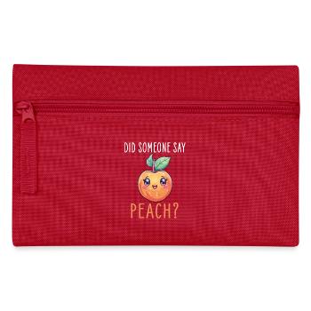 Peach Kawaii - Pencil Case - red - Front
