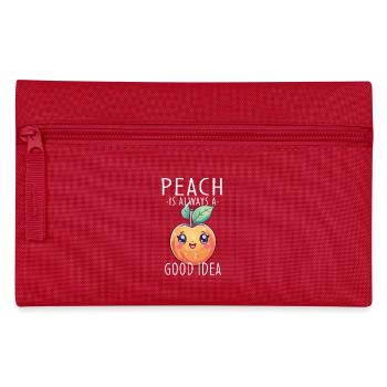 Peach Kawaii - Pencil Case - red - Front