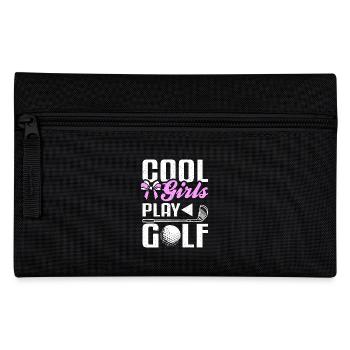 Cool girls play golf, design for golf girl - Federtasche - Schwarz - Vorne