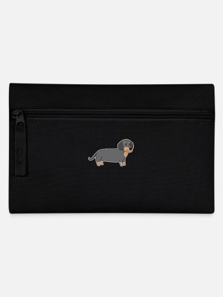 Dackel Dachshund Teckel - Federtasche - Schwarz