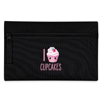 Cupcake Kawaii - Federtasche - Schwarz - Vorne