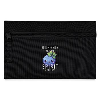 Blaubeere Kawaii - Federtasche - Schwarz - Vorne