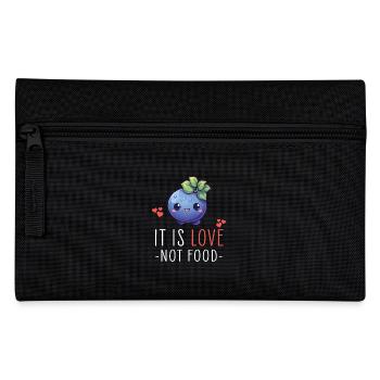 Blaubeere Kawaii - Federtasche - Schwarz - Vorne