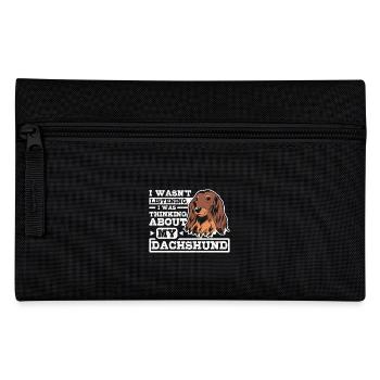 I was thinking about my dachshund - Federtasche - Schwarz - Vorne