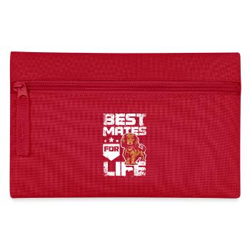 Meilleurs amis pour la vie teckel - Trousse - rouge - Devant