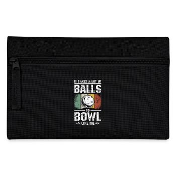 Il faut beaucoup de balles pour jouer au bol comme moi - Trousse - noir - Devant