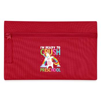 Back to School Im Ready to Crush Preschool Girls - Pencil Case - red - Front