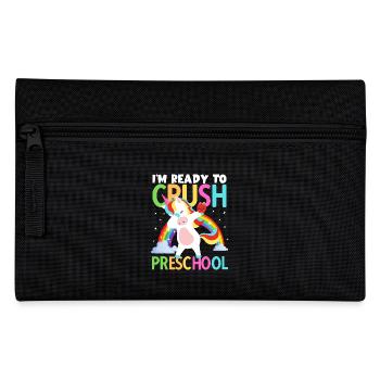 Back to School Im Ready to Crush Preschool Girls - Pencil Case - black - Front