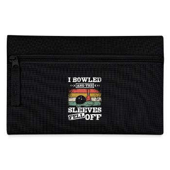 Funny I bowled and the sleeves fell off - Federtasche - Schwarz - Vorne