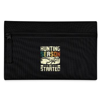 Hunting season has started fossil hunting - Federtasche - Schwarz - Vorne