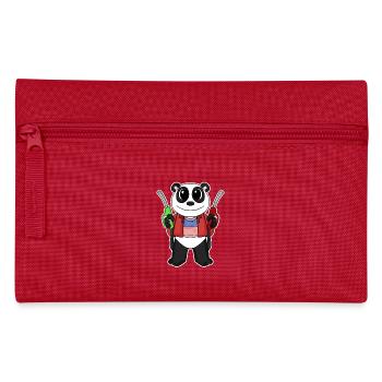 Gas station attendant Panda gas station - Pencil Case - red - Front