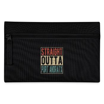 Straight Outta Port Andratx Spruch - Federtasche - Schwarz - Vorne