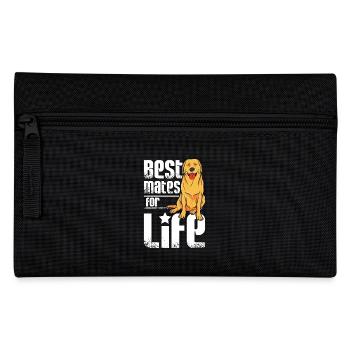 Best mates for life, Golden Retriever - Pencil Case - black - Front