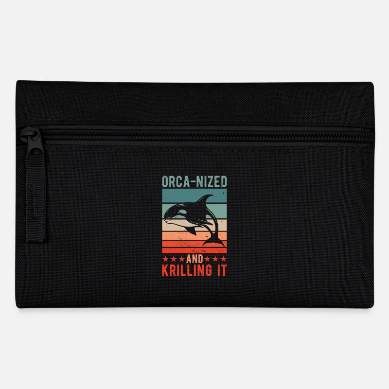 Orca-nisé et krilling - Trousse - noir