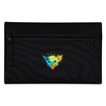colorful splash art dog lover chihuahua - Federtasche - Schwarz - Vorne