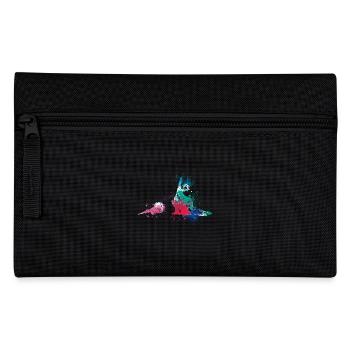 colorful splash art dog lover German shepherd - Federtasche - Schwarz - Vorne