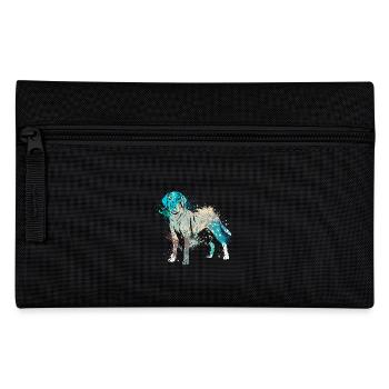 colorful splash art dog lover labrador retriever - Federtasche - Schwarz - Vorne