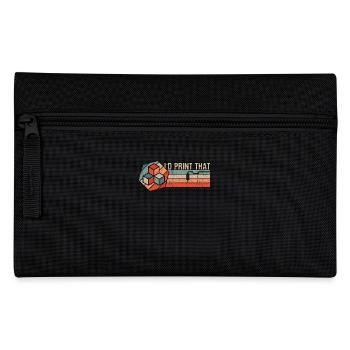 3D Printing 3D Printer Retro Design Slice Print - Pencil Case - black - Front