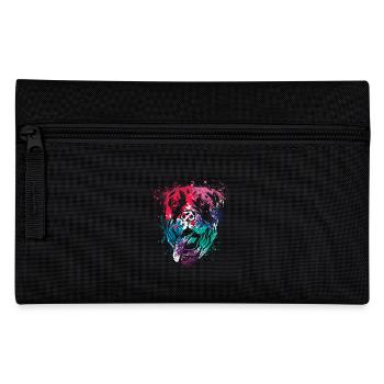 colorful splash art dog lover rottweiler - Federtasche - Schwarz - Vorne