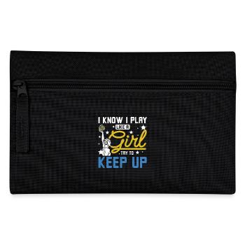 Je sais que je joue comme une fille qui essaie de suivre - Trousse - noir - Devant