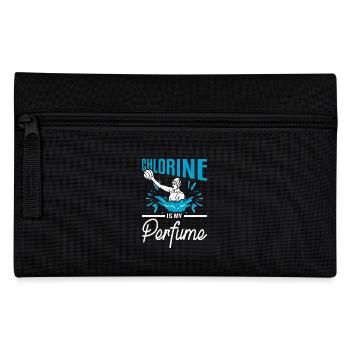 Chlorine is my perfume, funny water polo - Pencil Case - black - Front