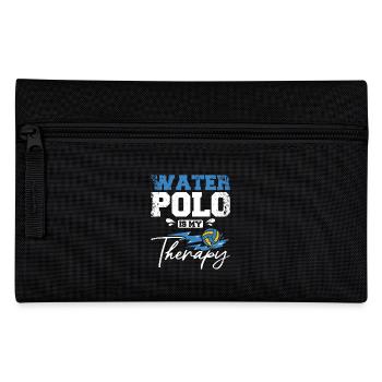 Water polo is my therapy - Federtasche - Schwarz - Vorne